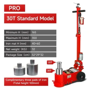 30T - 15T Air Hydraulic Trolley Jack